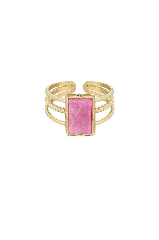 Eef Ring Goud/Roze