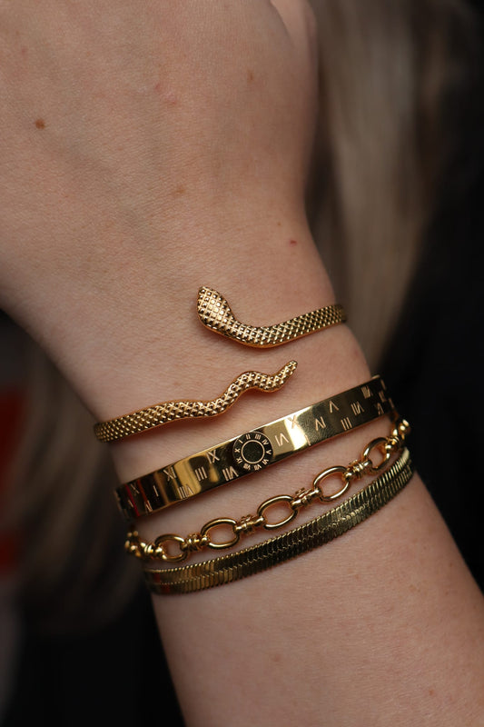 Snake Bracelet Goud