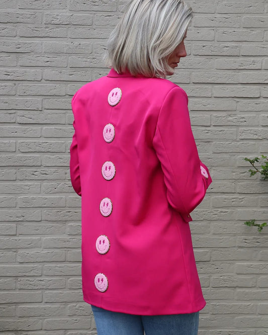 Smiley Blazer Roze