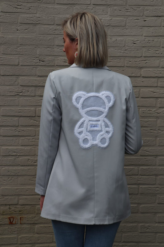 Teddy Blazer Licht Grijs